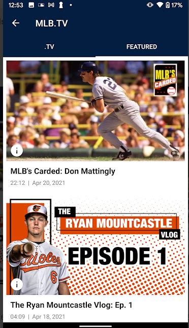 mlb tv app download on android